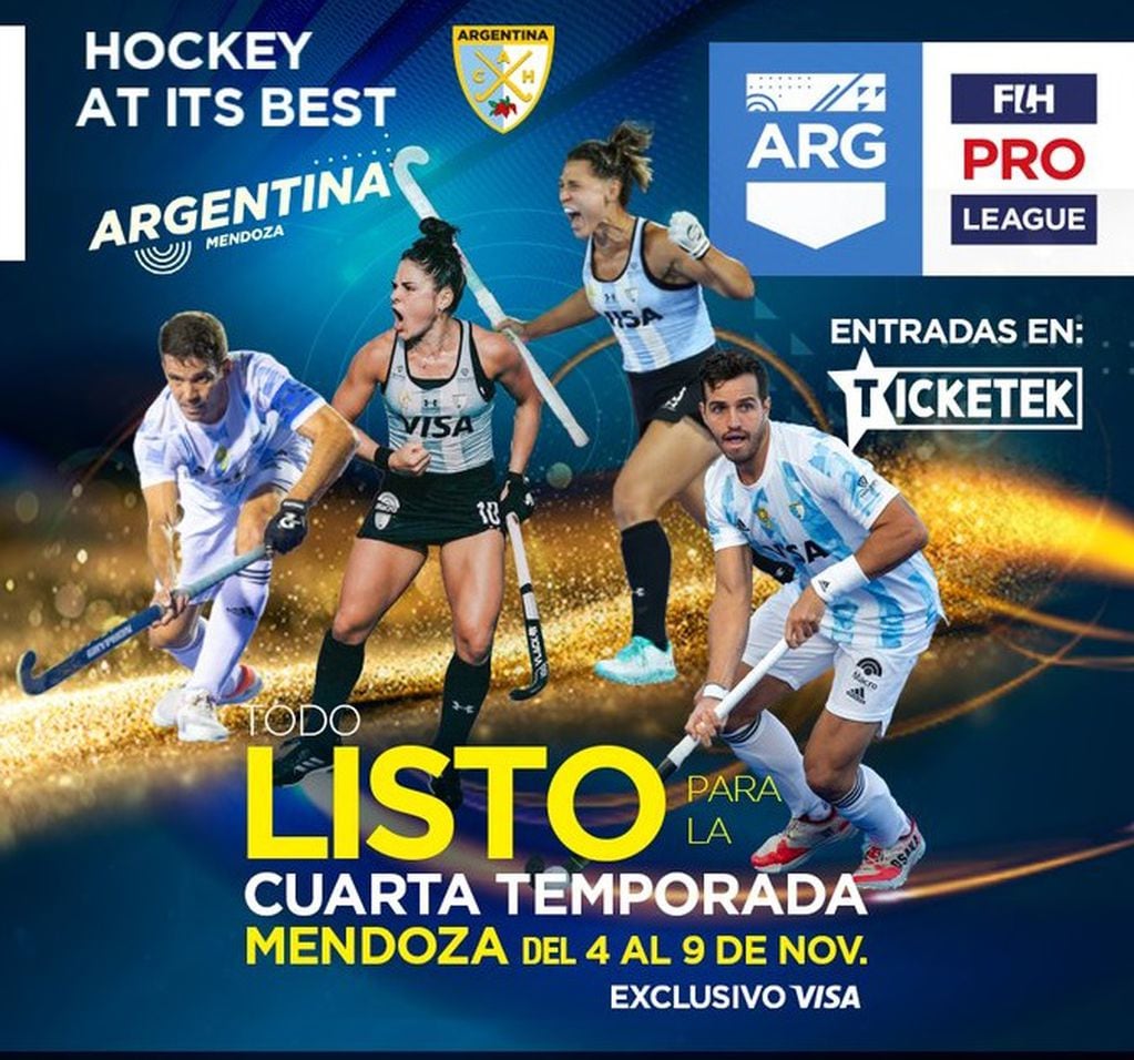 Pro League de hockey sobre césped ya se juega en Mendoza.
