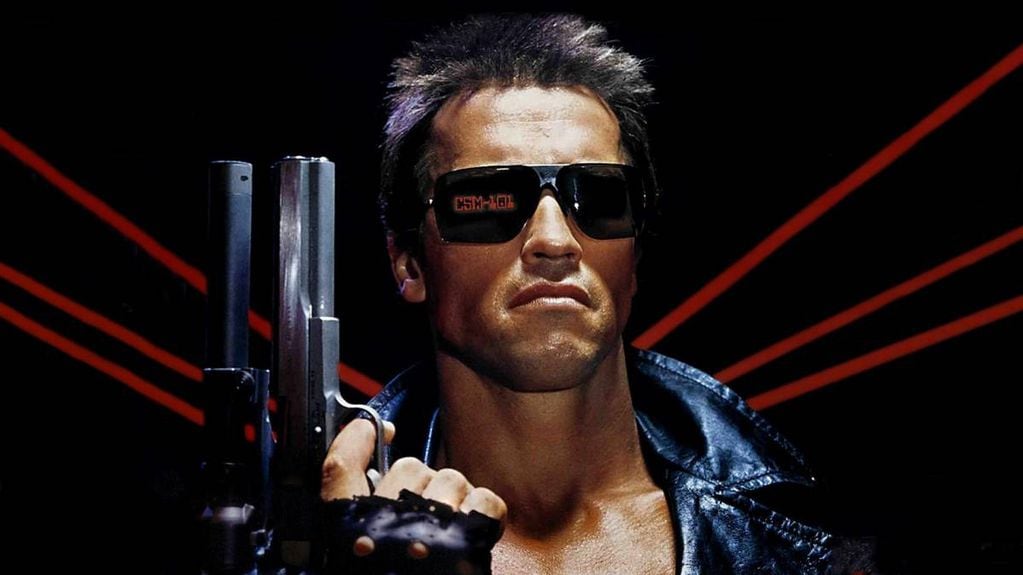Arnold Schwarzenegger en Terminator.
