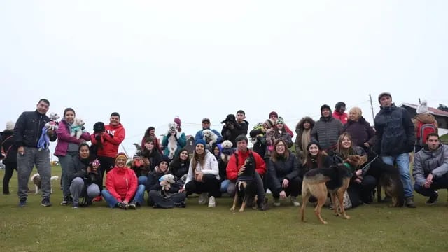 Gran participación de la “caninata” en Ushuaia