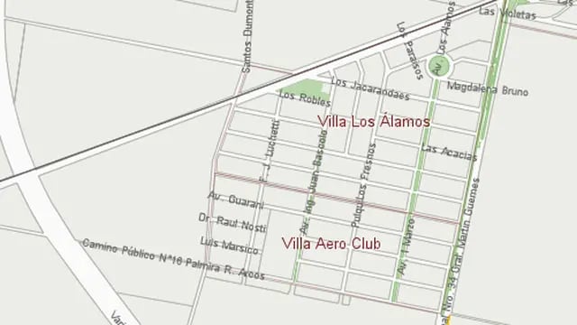 Los barrios Villa Aero Club y Villa Los Álamos pasarían a ser uno solo