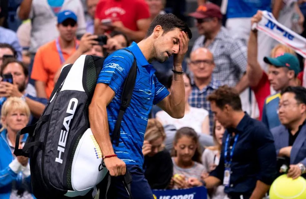 La polémica reacción del público tras el abandono de Novak Djokovic en el US Open. (AFP)