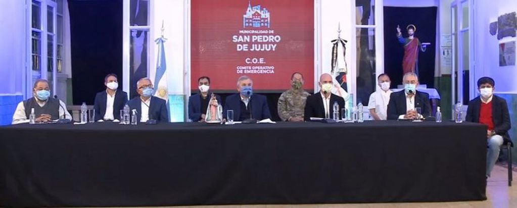 Junto a intendentes de la región, los miembros del COE provincial presentaron su informe desde San Pedro de Jujuy.