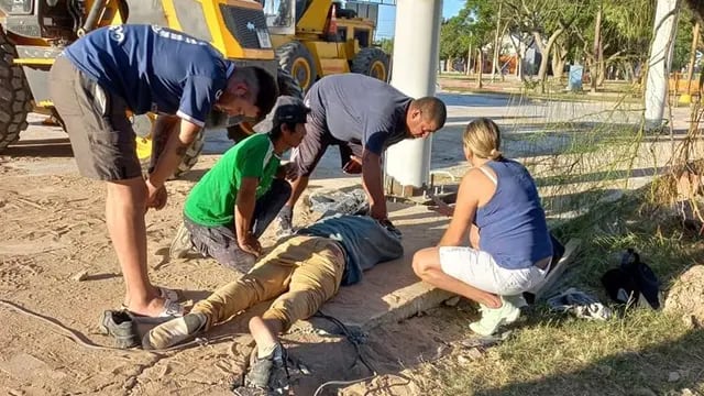 Accidente laboral en sector sur de Arroyito