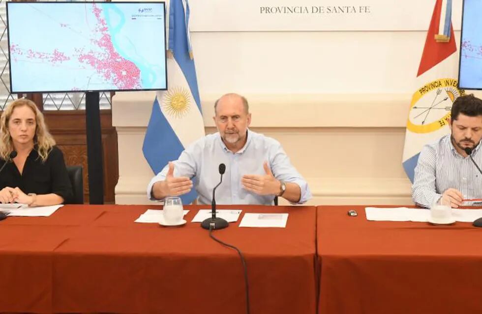 El gobernador Omar Perotti informó sobre situación epidemiológica del 28 de marzo (Gobierno de Santa Fe)