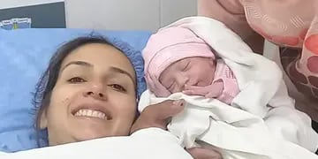 Ana Paula Lucero Ludueña primer bebé del 2024 en Arroyito