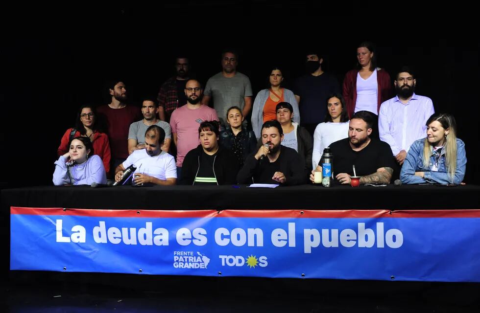 Juan Grabois junto a sus representantes en el Congreso Nacional y en las legislaturas bonaerense y porteña. Foto: Clarín.