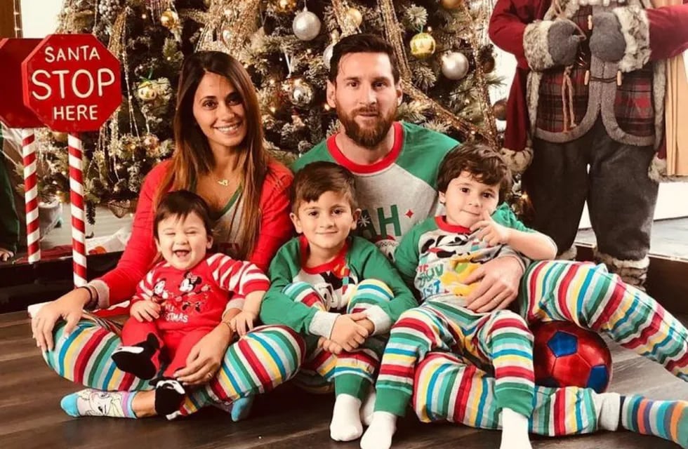 La foto navideña de los Messi y un detalle que se llevó todas las miradas