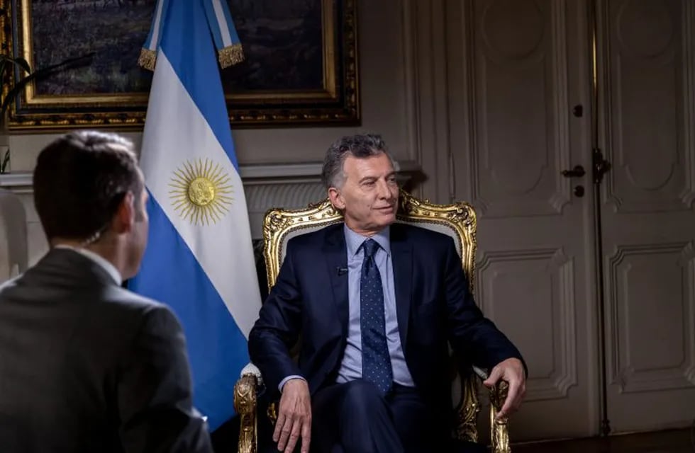 Mauricio Macri, Argentina's president, speaks during a Bloomberg Television interview at the Presidential Palace (Casa Rosada) in Buenos Aires, Argentina, on Monday, Dec. 3, 2018. Macri said that South America's second-biggest economy is now on the right path to forging a strong rebound next year after surmounting a full-blown financial crisis in 2018. Photographer: Anita Pouchard Serra/Bloomberg buenos aires mauricio macri presidente de la nacion mandatario nota entrevista reportaje