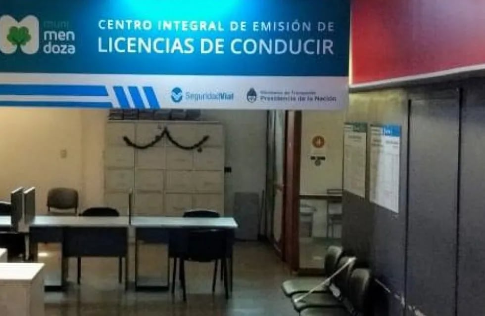 El centro de emisor de licencias de conducir de la Ciudad de Mendoza cerró ante un caso sospechoso de coronavirus. Reabrirá el lunes. Gentileza MCM