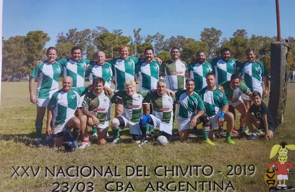 Veteranos Los Hurones en la edición 25 del Nine del Chivito