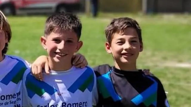 Genaro Tabacchi y Lucas Ronco futbolistas de Arroyito