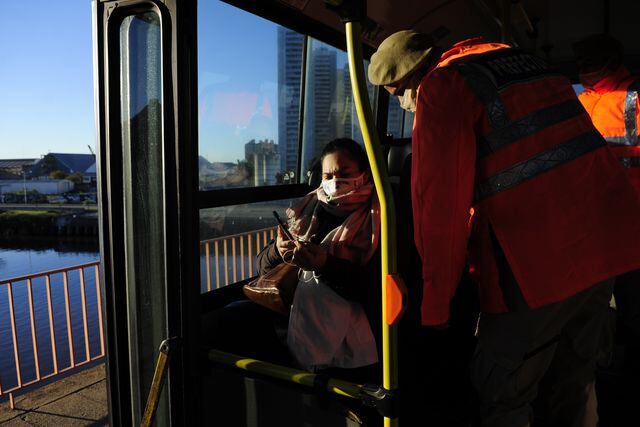 Controles de transito  en ciudad de Buenos Aires. Foto: Clarín