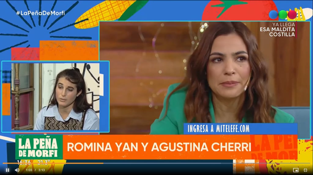 Agustina Cherri y su relación con Romina Yan