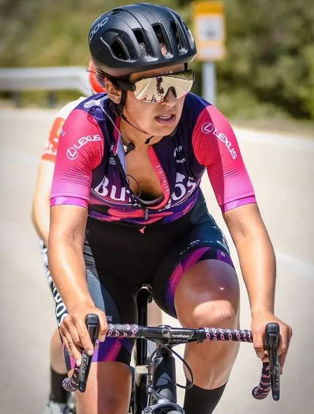 Luli Roland, la mendocina que vive del ciclismo profesional de Europa.