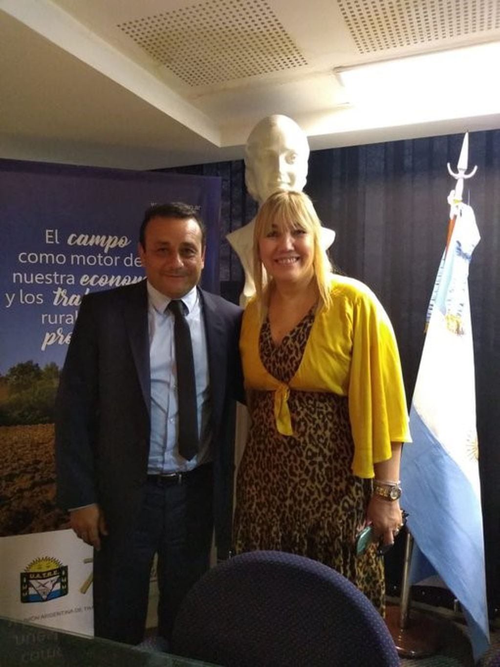 Oscar Herrera Ahuad y Cecilia Britto, titular de la Delegación Argentina del Parlasur. (Misiones)