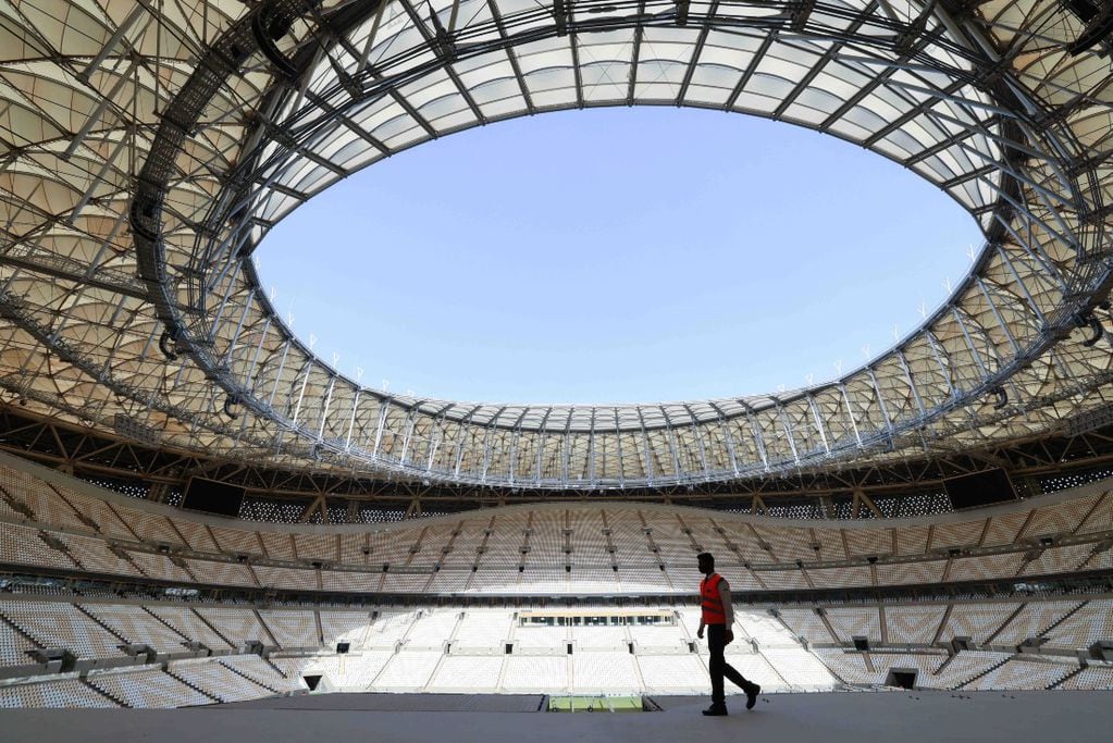 El estadio de Lusail, uno de los escenarios en los que jugará Argentina en el Grupo C de la Copa del Mundo 2022. (AP)