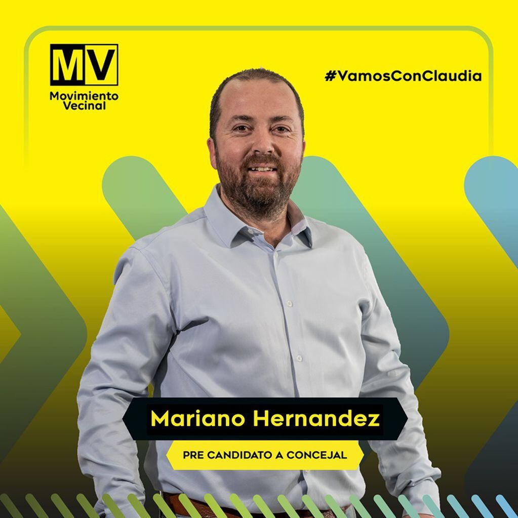 Mariano Hernández, precandidat a concejal Compromiso Vecinal