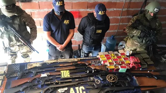 Desbarataron una banda dedicada a la venta ilegal de armas y municiones en Rosario