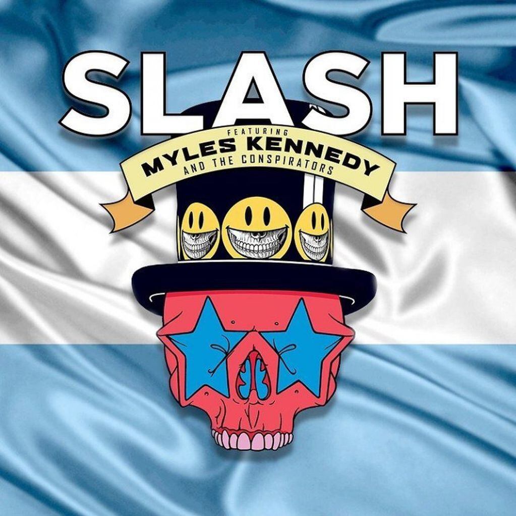 Poster promocional de Slash en Argentina, 2019.