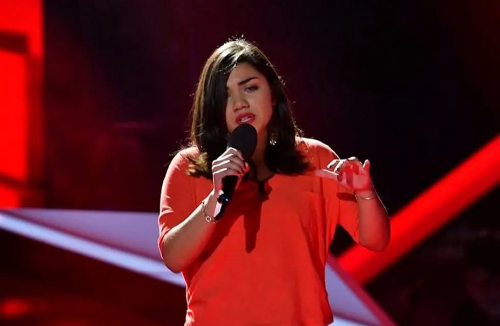 Sofía Casadey cantó en La Voz Argentina y emocionó al jurado.