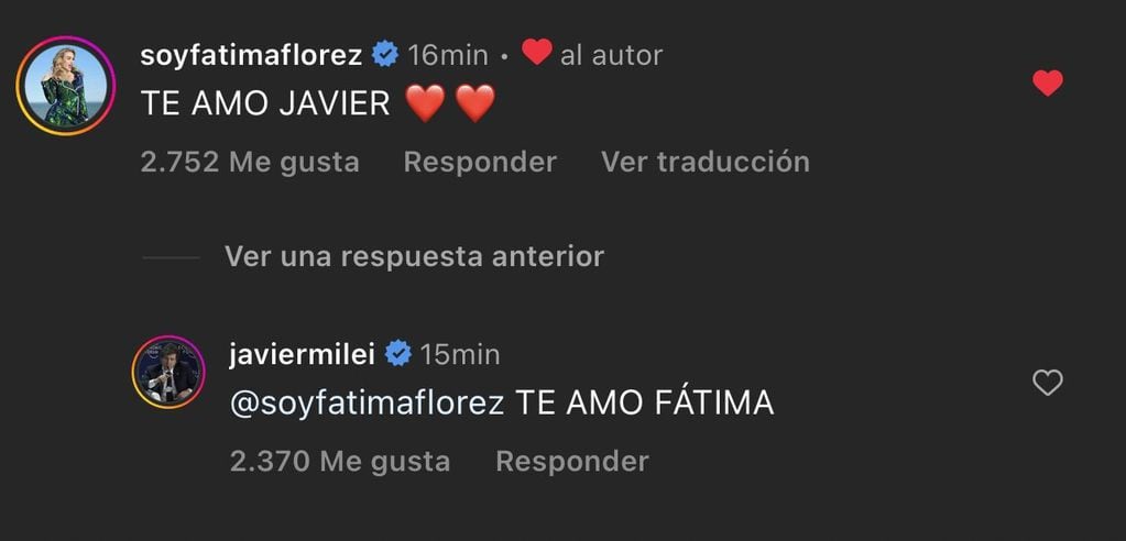 El intercambio entre Milei y Fátima Florez que se hizo viral