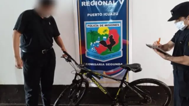 Recuperan bicicleta robada en Puerto Iguazú
