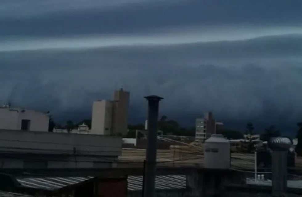 Alerta meteorológica en Paraná: así llegaba la tormenta