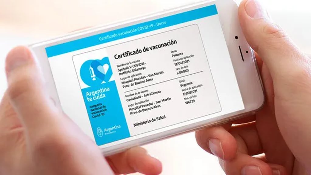 A través de la app Mi Argentina se puede obtener el certificado digital de vacunación.