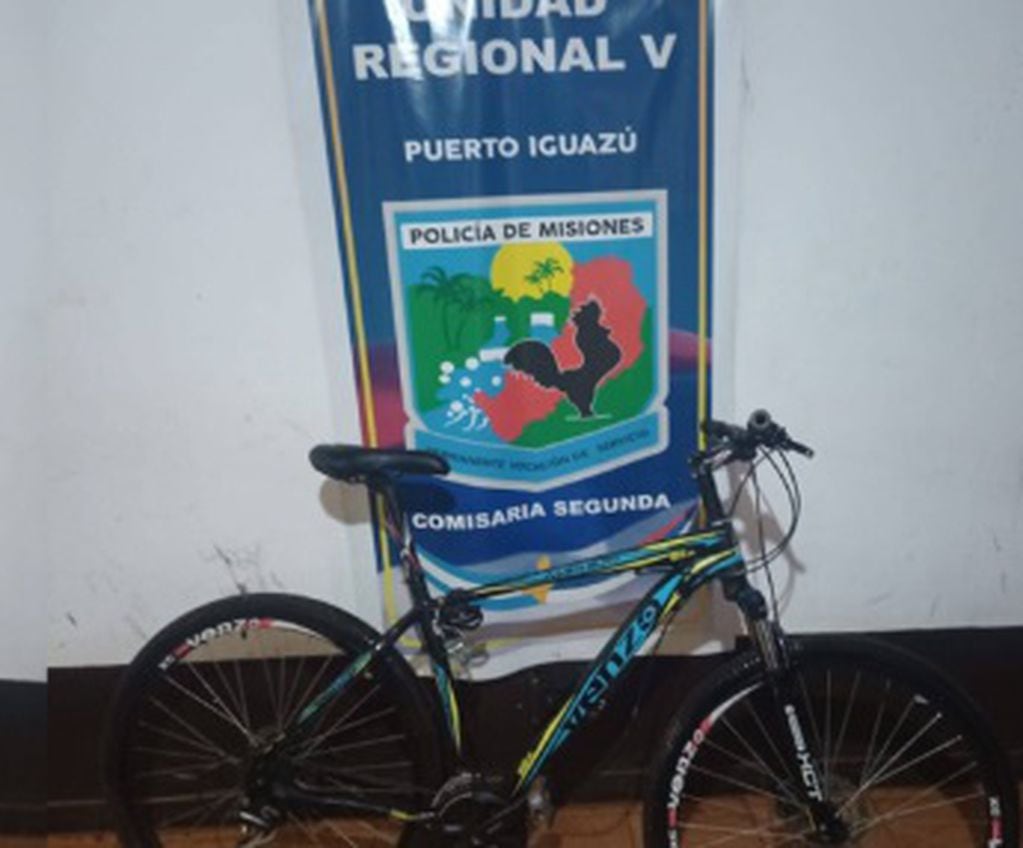 Puerto Iguazú: detienen a conocido delincuente por la sustracción de una bicicleta.
