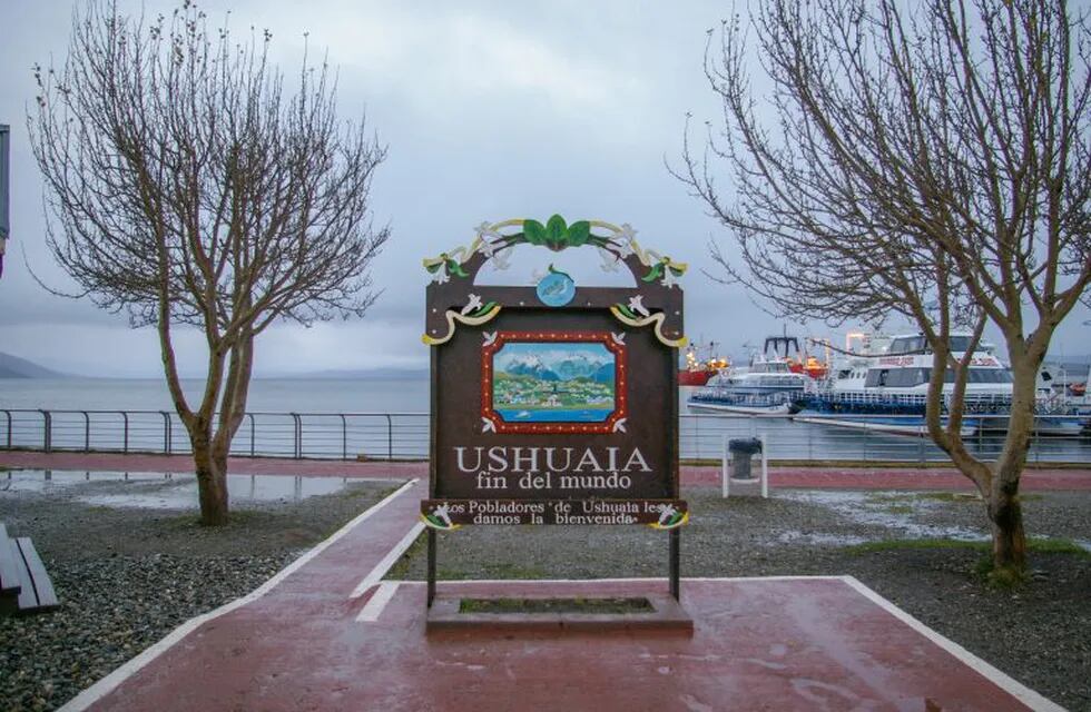 El cartel de 'Ushuaia Fin del Mundo' (Vía Ushuaia).