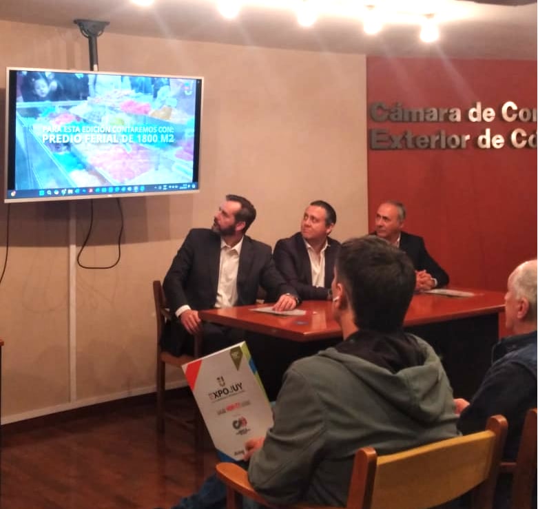 Un video institucional ilustró a los presentes en la CaCEC acerca del historial de la Expojuy y la ambiciosa propuesta para este año.