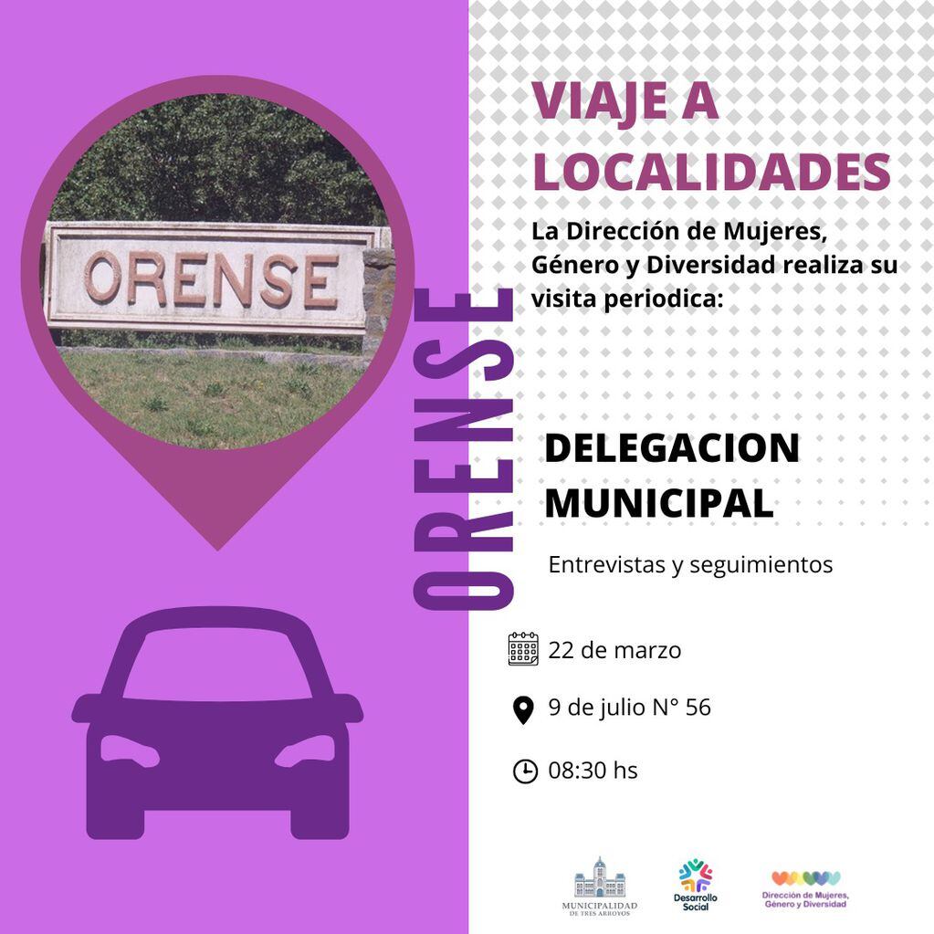 Equipo técnico de la Dirección de Mujeres, Género y Diversidad visitará Orense