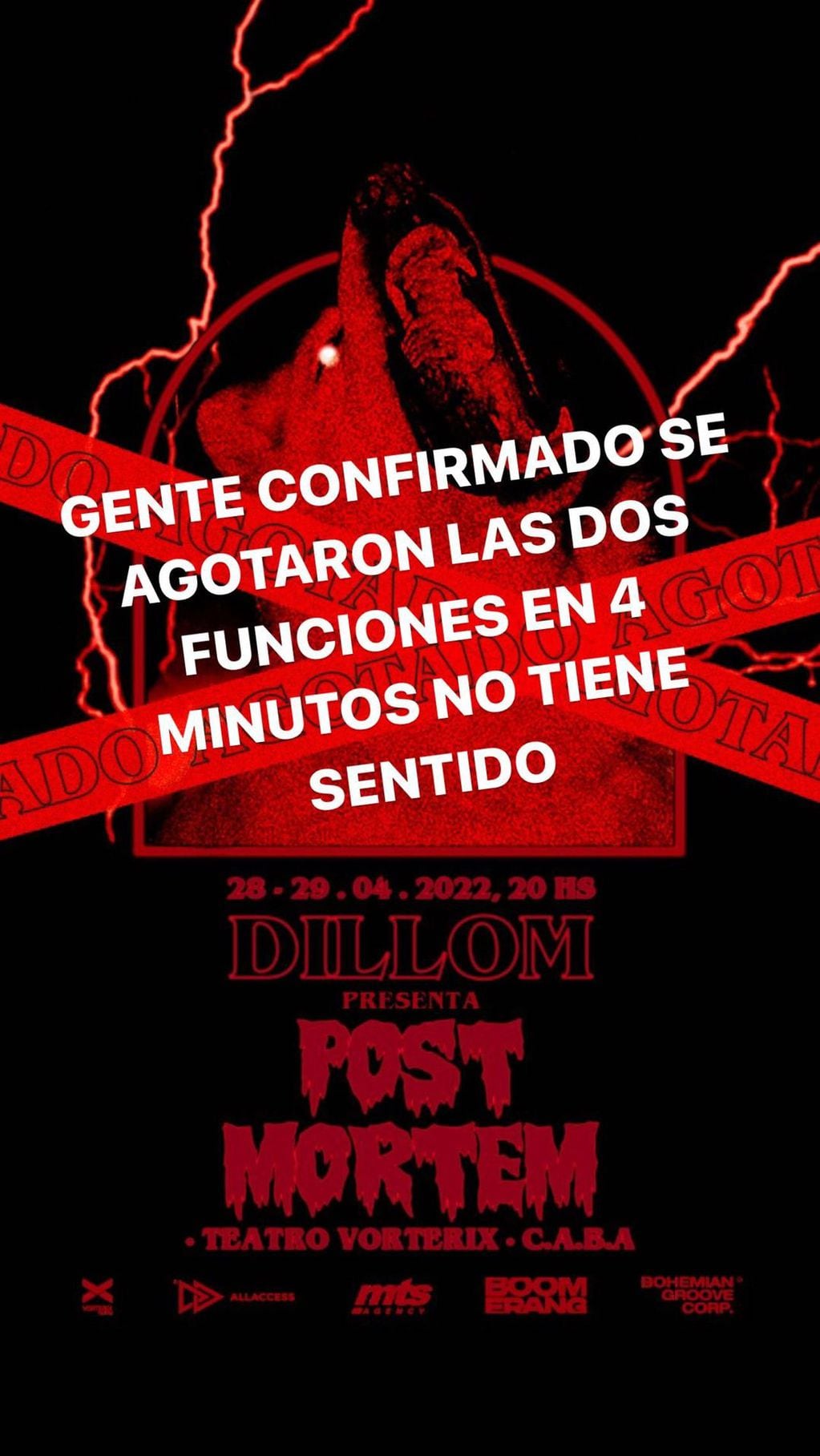 Se agotaron las entradas para los shows de Dillom en Vorterix.