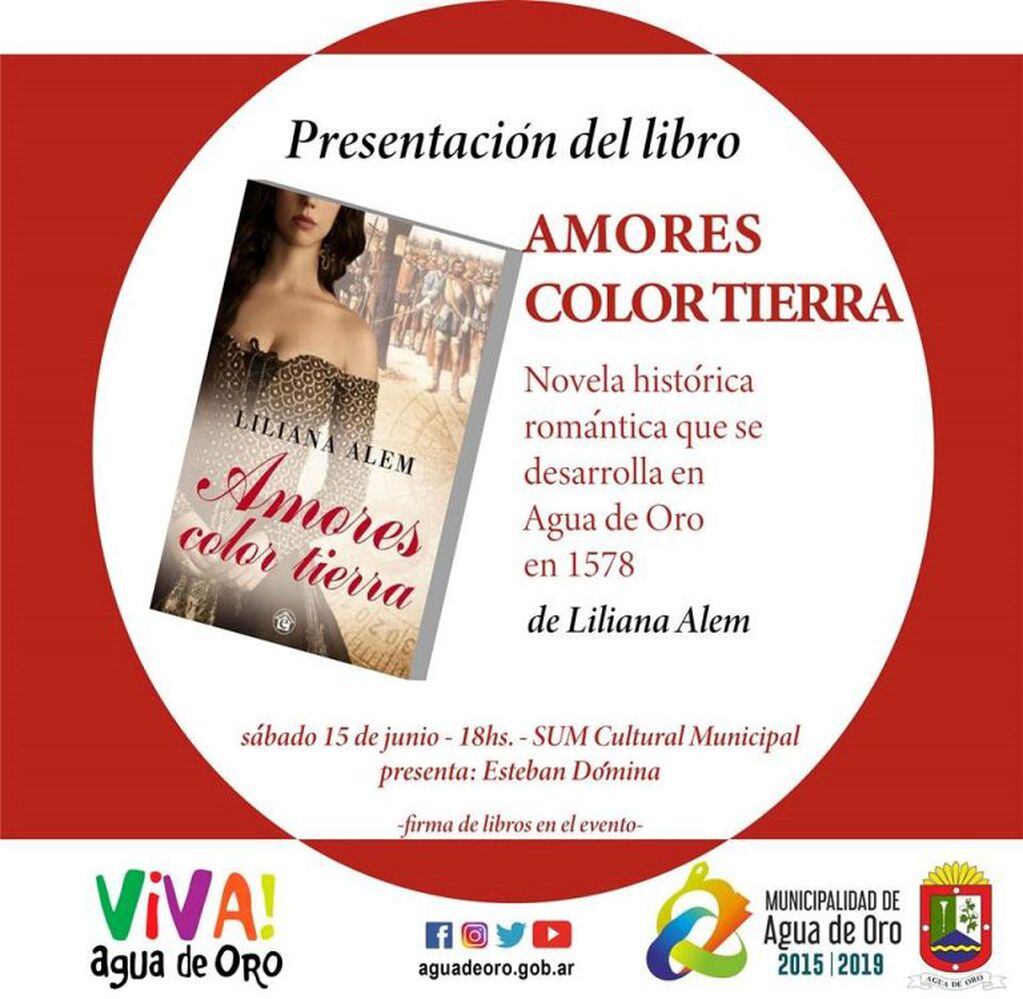 Presentación del libro "Amores color tierra".