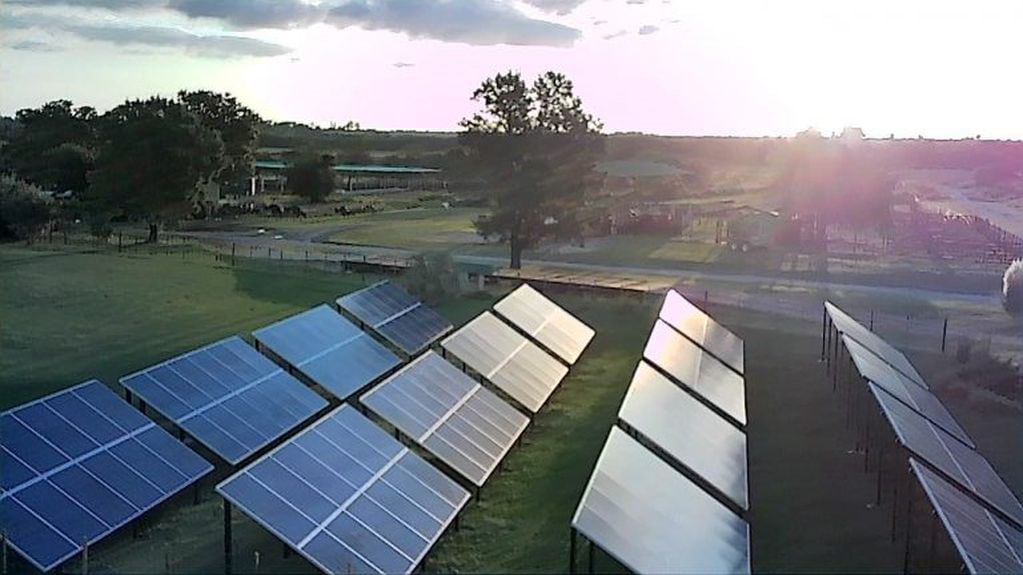 El tambo entrerriano instaló paneles solares.