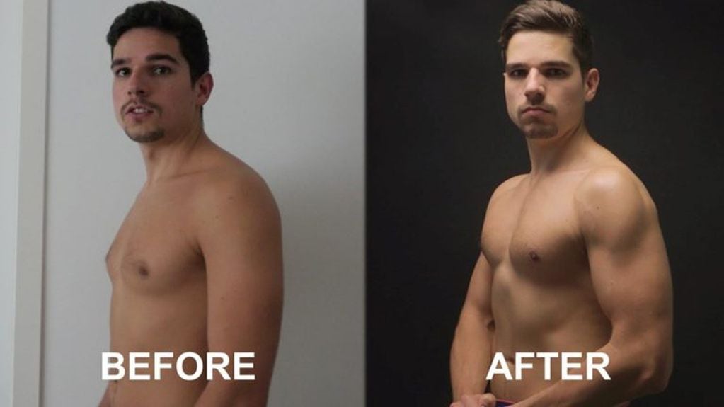 Arnaud Melis mostró el antes y después de su reto fitness