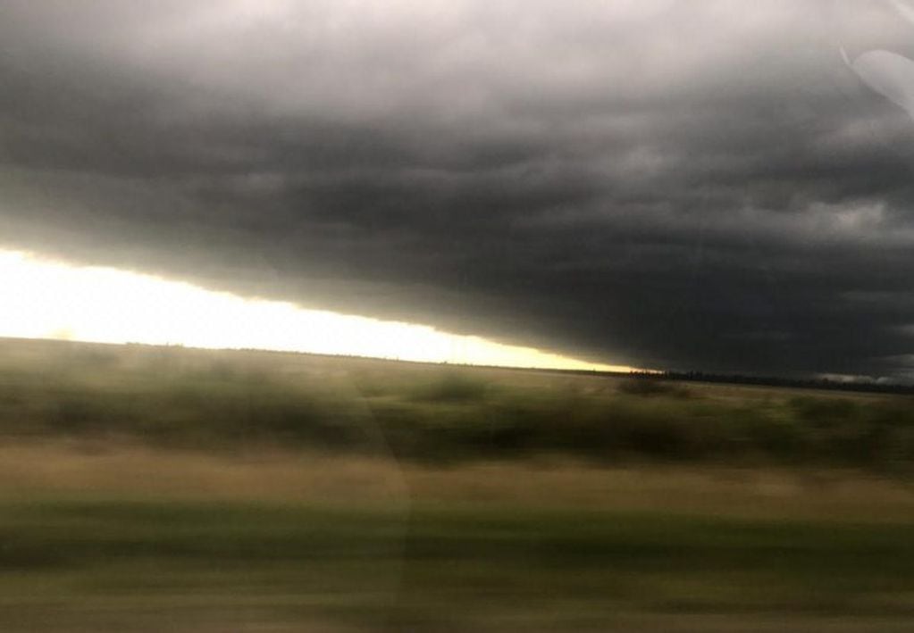 Frente de tormenta en el sur de Corrientes.