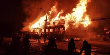 Incendio en la municipalidad de Panguipulli