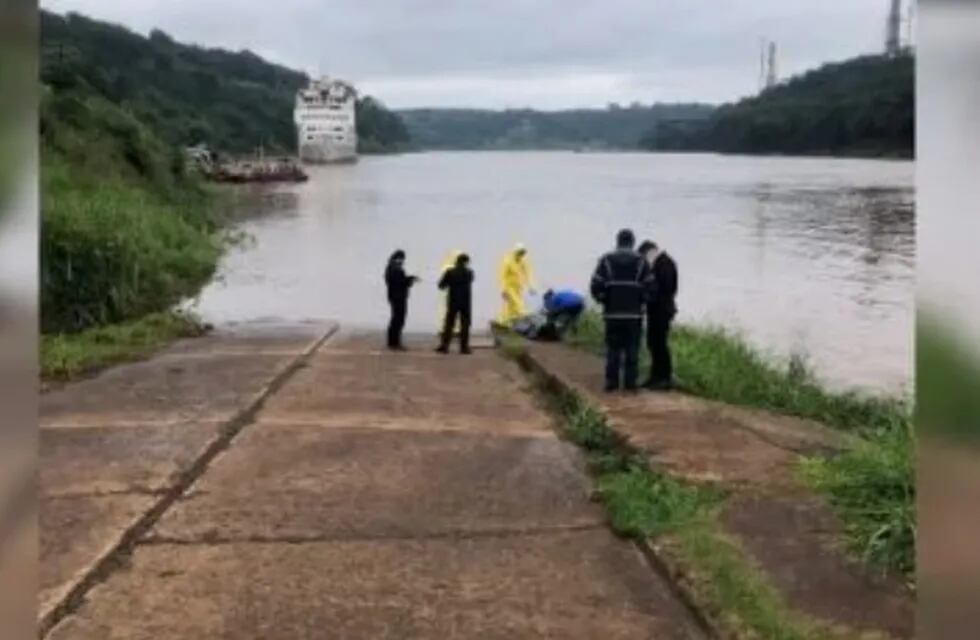 Hallaron el cuerpo del hombre buscado en el río Iguazú.