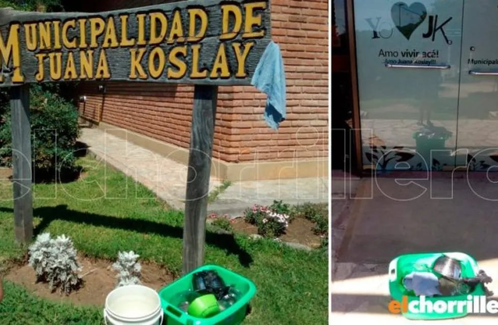 Fue a lavar los platos a la Municipalidad de Juana Koslay.
