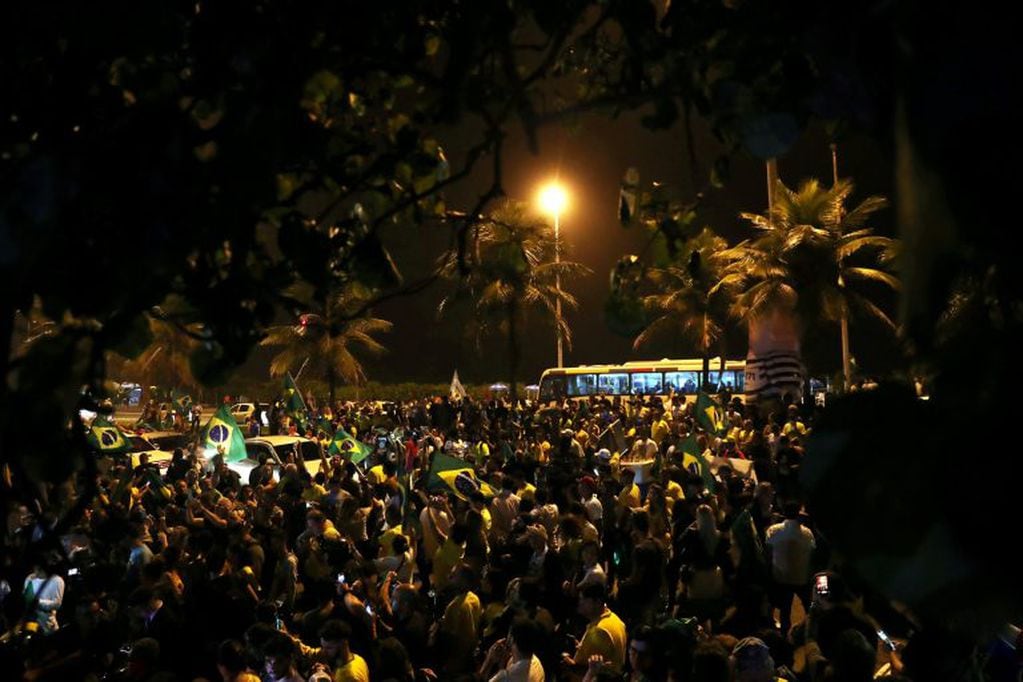 Militantes de Bolsonaro (REUTERS/Ricardo Moraes)