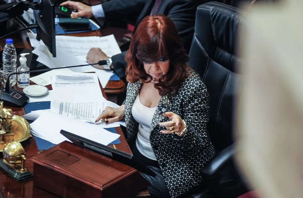 En la cámara presidida por Cristina Kirchner, el Frente de Todos tiene 41 senadores y arrasó en todas las votaciones (Foto Federico López Claro)