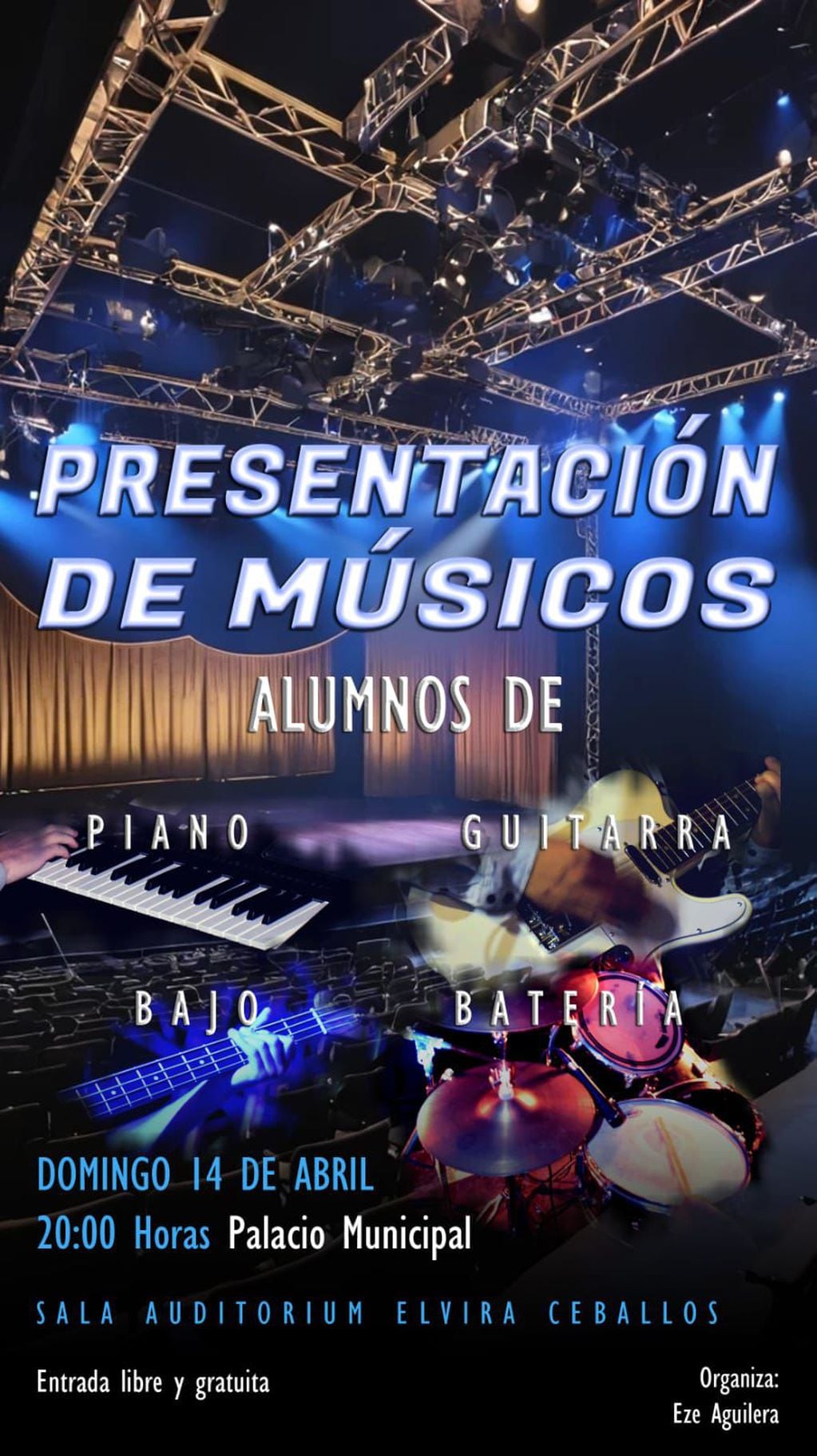 Presentación de músicos de Gonzales Chaves