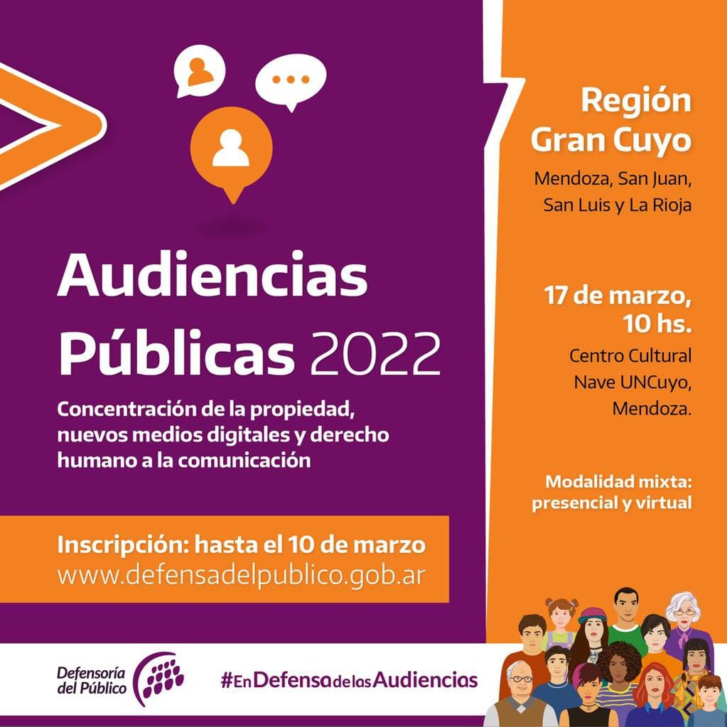 Información sobre la Audiencia en la Región de Cuyo.
