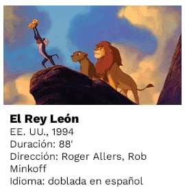 El Rey León en Bellas Artes Cine