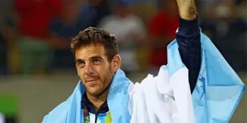 Del Potro en Río 2016.