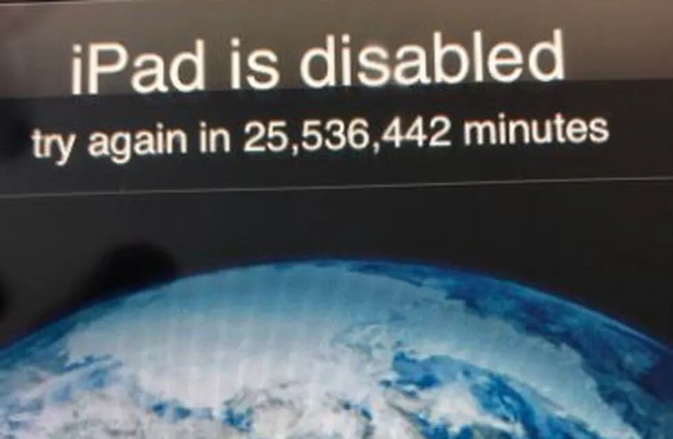 IPad bloqueado por 25 millones de minutos