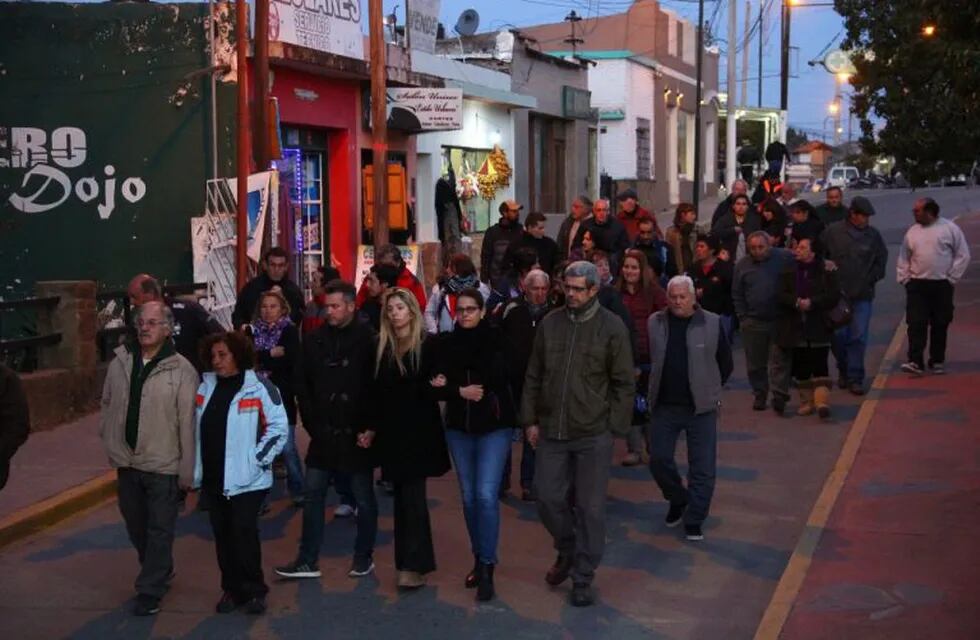 La marcha se llevó a cabo en Tanti, para pedir justicia por el crimen de Patricia Saad.