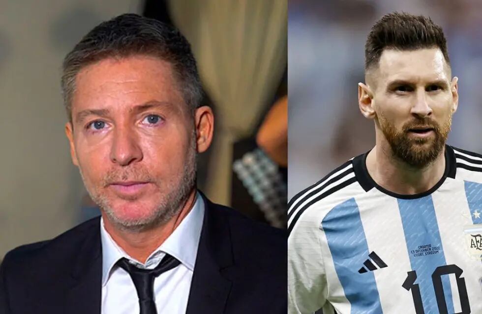 Adrián Suar y Lionel Messi.