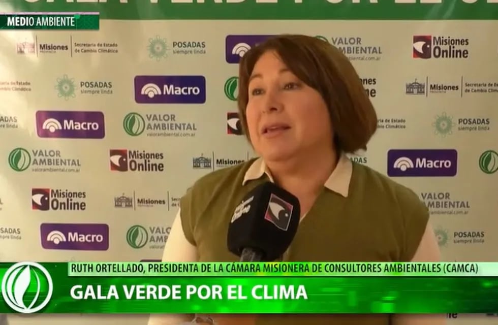 Gala Verde por el Clima en Misiones: Ruth Ortellado y la necesidad de modificaciones en la matriz energética mundial.